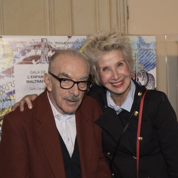 Danièle Gilbert et son mari Patrick Semana lors du gala d'Enfance Majuscule donné au profit de l'enfance maltraitée à la salle Gaveau à Paris, France, le 20 mars 2017. © Pierre Perusseau/Bestimage 