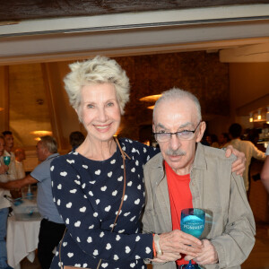 Danièle Gilbert et son mari Patrick Semana à la soirée annuelle tropézienne organisée par Marcel Campion au restaurant "La Bouillabaisse Plage". Saint-Tropez le 5 août 2016. © Rachid Bellak/Bestimage 