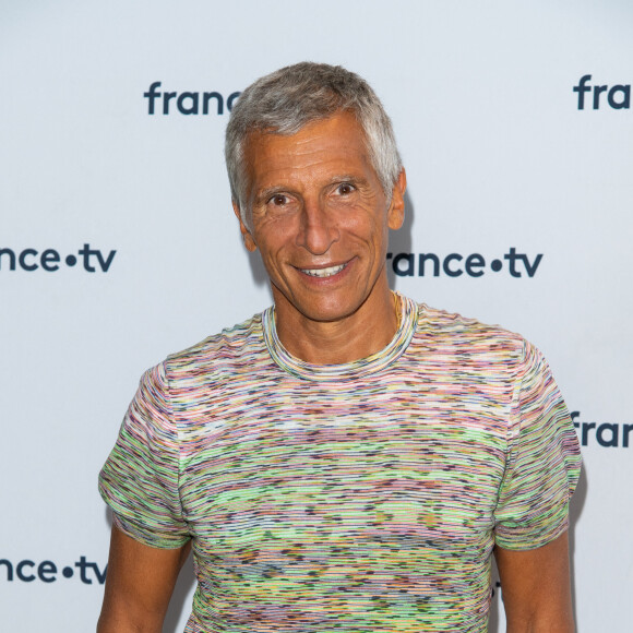 Nagui lors du photocall dans le cadre de la conférence de presse de France Télévisions au Pavillon Gabriel à Paris, France, le 24 août 2021. © Pierre Perusseau/Bestimage