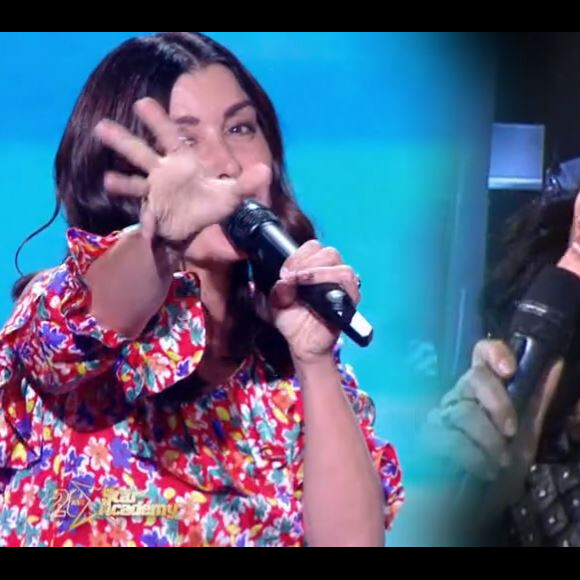 Jenifer lors du prime des 20 ans de la "Star Academy", sur TF1, le 30 octobre 2021