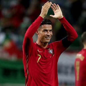 Cristiano Ronaldo devient meilleur buteur de l'histoire en sélection nationale lors de la qualification de la coupe du monde 2022 entre le Portugal et l'Irlande à Faro le 1er septembre 2021. (Credit Image: © Pedro Fiuza/ZUMA Press Wire)