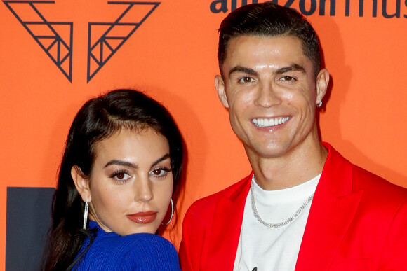 Cristiano Ronaldo et sa compagne Georgina Rodriguez à la soirée MTV European Music Awards 2019 au FIBES Conference and Exhibition Centre à Séville en Espagne, le 3 novembre 2019.