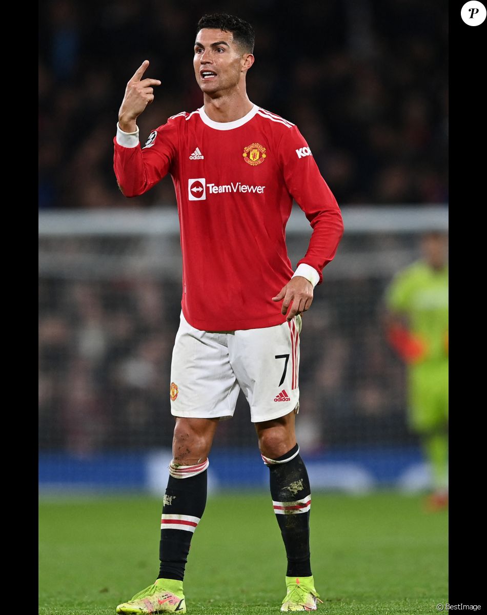 Cristiano Ronaldo - Match de Ligue Des Champions "Manchester United - Atalanta Bergame (3-2)" au stade Old Trafford à Manchester, le 20 octobre 2021.