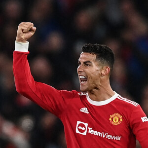 Cristiano Ronaldo - Match de Ligue Des Champions "Manchester United - Atalanta Bergame" au stade Old Trafford à Manchester.