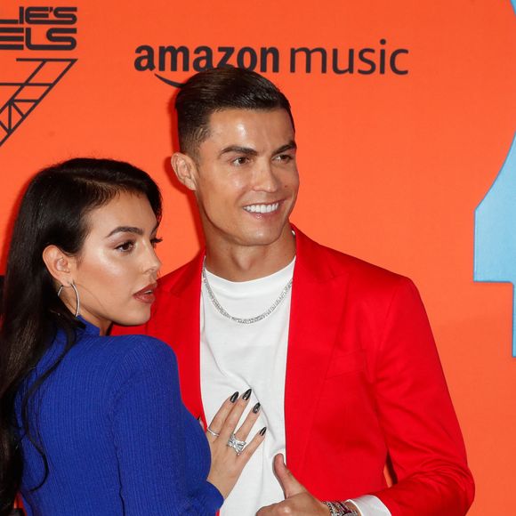 Cristiano Ronaldo et sa compagne Georgina Rodriguez à la soirée MTV European Music Awards 2019 (MTV EMA's) au FIBES Conference and Exhibition Centre à Séville en Espagne, le 3 novembre 2019