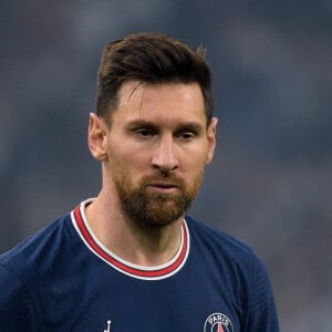 Lionel Leo Messi ( 30 - PSG ) - Match Ligue 1 Uber Eats "OM - PSG (0-0)" au stade Orange Vélodrome à Marseille, le 24 octobre 2021.