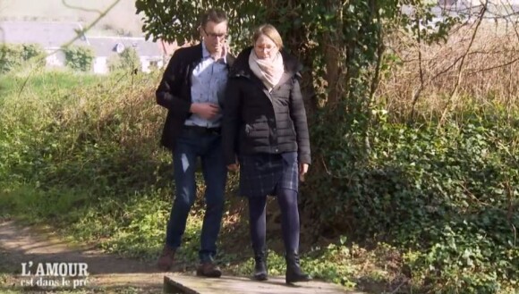 Hervé et sa prétendante Stéphanie dans "L'amour est dans le pré 2021", le 25 octobre, sur M6