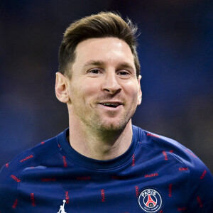 Echauffement des joueurs du PSG Lionel Messi (PSG) - Match de Ligue 1 Uber Eats Psg (2) - Lille(1) au Parc des Princes à Paris le 29 octobre 2021. © JB Autissier/PanoramicBestimage 