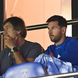 Lionel Leo Messi au match de football ligue 1 Uber Eats PSG-Montpellier (2-0) au Parc des Princes à Paris le 25 septembre 2021 © JB Autissier / Panoramic / Bestimage 