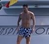 Lionel Leo Messi passe ses vacances en famille sur un yacht au large de Formentera et d'Ibiza, le 30 juillet 2021.