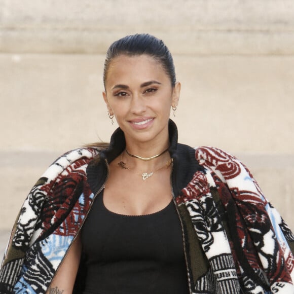 Antonela Roccuzzo - Arrivée des people au défilé Louis Vuitton collection Printemps-Eté 2022 lors de la fashion week à Paris, le 5 octobre 2021. © Christophe Aubert via Bestimage 