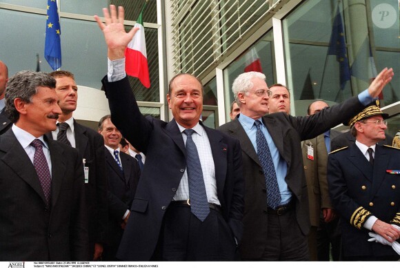 Lionel Jospin et Jacques Chirac - Sommet franco-italien à Nîmes en 1999