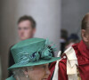 La reine Elisabeth II et le prince Philip duc d'Edimbourg arrivent à la cathédrale St Paul pour célébrer le centenaire de l'empire Britannique à Londres le 24 mai 2017 