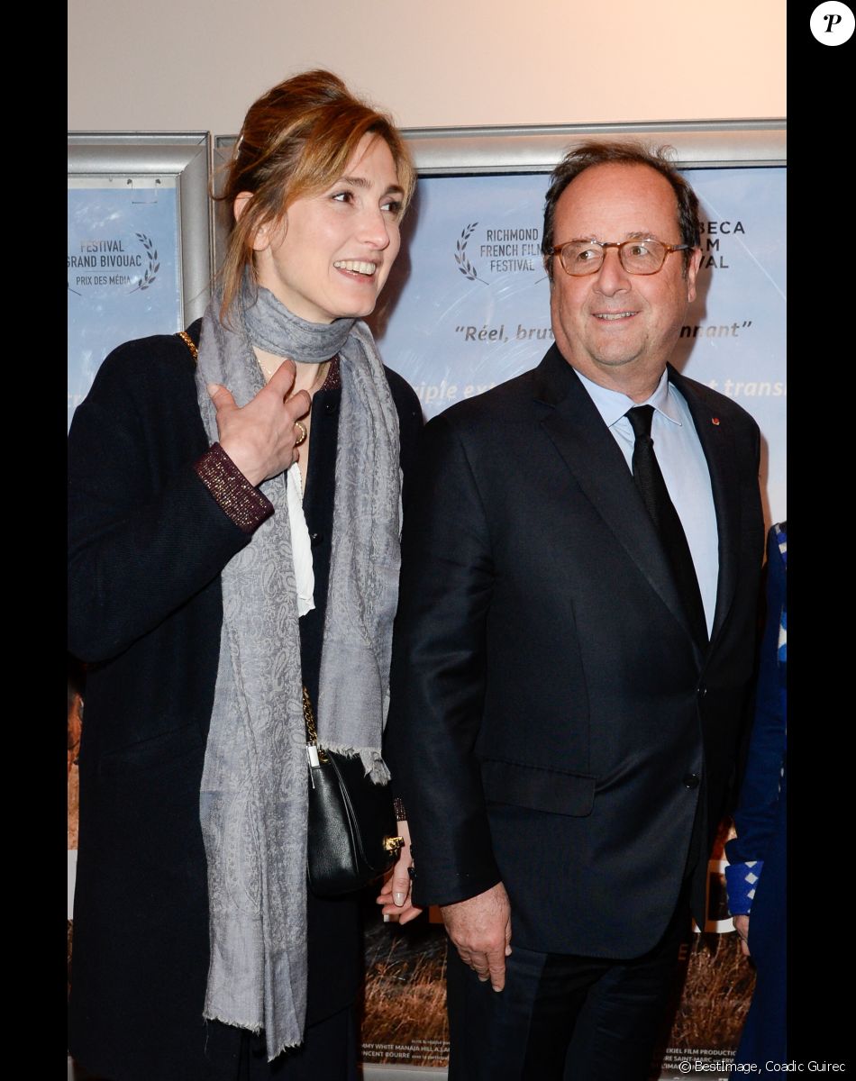 Julie Gayet et François Hollande - Première du film "The Ride" au MK2 Bibliothèque à Paris. Le 26 janvier 2018 © Coadic Guirec / Bestimage