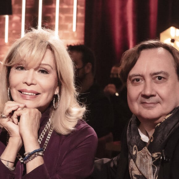 Exclusif - Amanda Lear et Michel Fau - Plateau de l'émission On Est En Direct (OEED)  ©Jack Tribeca/Bestimage 