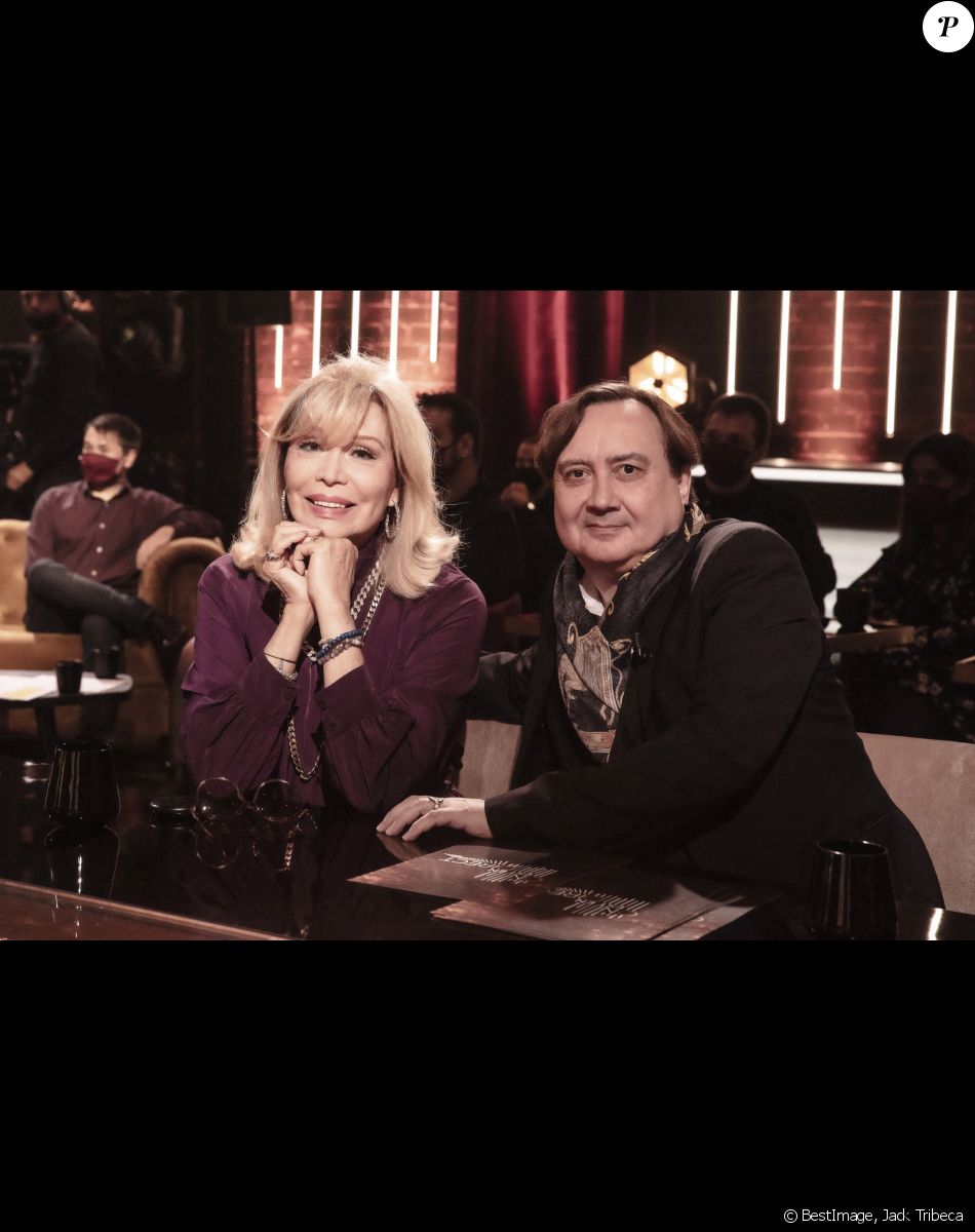 Exclusif - Amanda Lear et Michel Fau - Plateau de l'émission On Est En Direct (OEED) ©Jack Tribeca/Bestimage