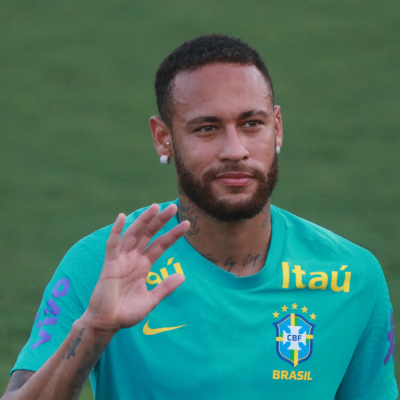 Neymar Jr. - La sélection brésilienne s'entraîne au stade Ismael Benigno à Manaus, Brésil, le 12 octobre 2021. © Fotoarena/Panoramic/Bestimage