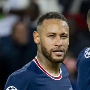 Neymar - Victoire du PSG (2) face à Manchester City (0) lors de la deuxième journée de la Ligue des champions au Parc des Princes à Paris le 28 septembre 2021. © Cyril Moreau/Bestimage 