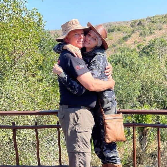 Charlene et Albert de Monaco lors de leurs retrouvailles en Afrique du Sud. Le 25 août 2021.