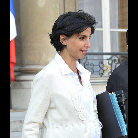 Rachida Dati à la sortie du Conseil des Ministres, le 29 octobre 2008