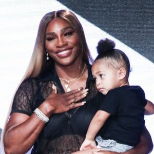 Serena Williams, Alexis Olympia Ohanian Jr. au défilé Prêt à porter Serena Williams Printemps/Eté lors de la Fashion Week de New York City.