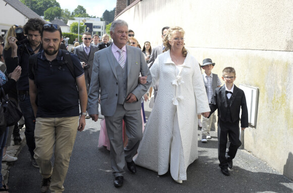 Mariage de Véronique et Thierry (L'amour est dans le pré, saison 9) à Valençay. Le 23 mai 2015.