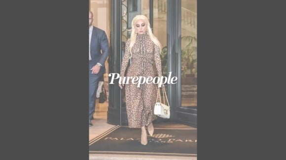 Lady Gaga en tenue léopard, apparition remarquée à Milan