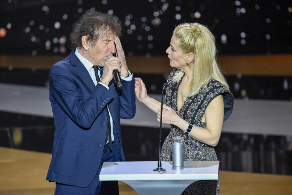 Alain Souchon et Marina Foïs - 46e cérémonie des César à l'Olympia à Paris, le 12 mars 202. © Pierre Villard/ Pool / Bestimage