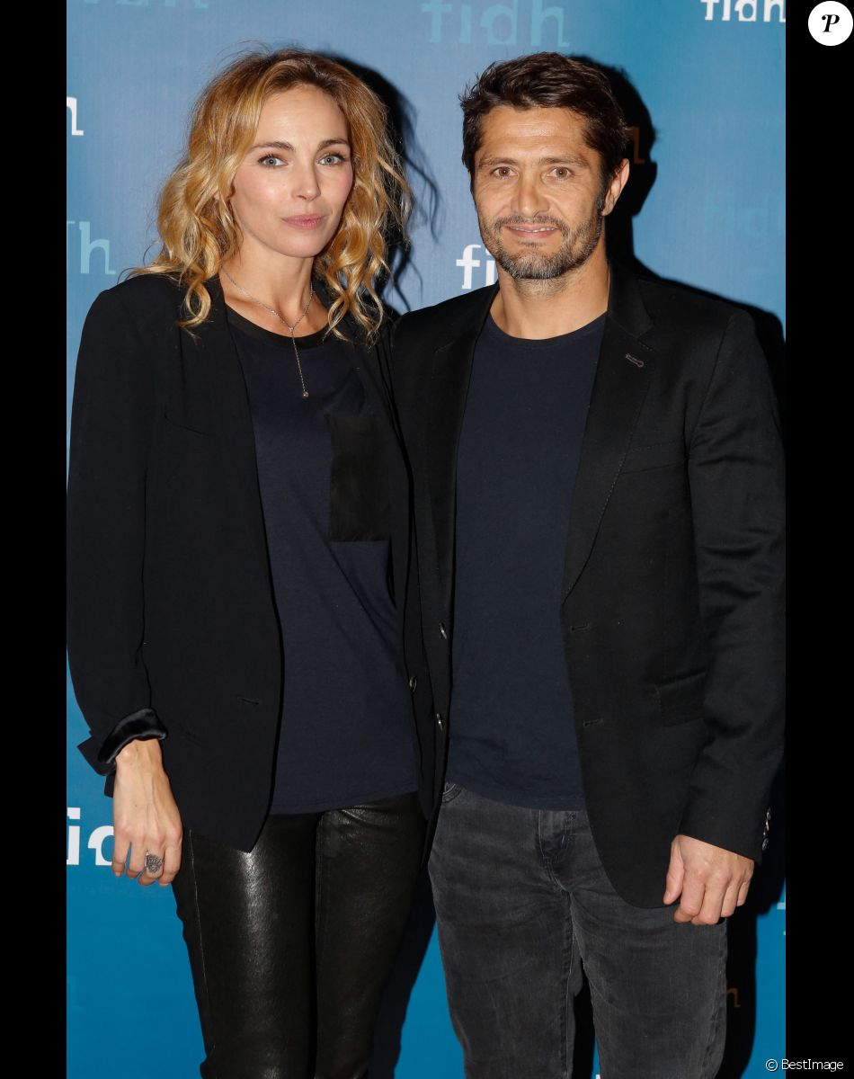 Exclusif - Bixente Lizarazu et sa compagne Claire Keim - Soirée annuelle de la FIDH (Fédération Internationale des ligues de Droits de l'Homme) à l'Hôtel de Ville à Paris, le 8 décembre 2014.
