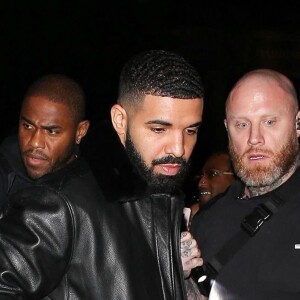 Drake arrive au club "Poppy" après son concert à Los Angeles, le 17 octobre 2018.