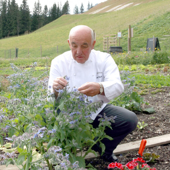 courchevel 7/09/2011. Exclusif Michel Rochedy ( 2 etoiles Michelin ) dans son restaurant le "Chabichou" considere comme la meilleure table de savoie 