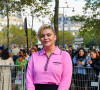 Louane Emera arrive au défilé de mode Miu Miu lors de la Fashion Week printemps/été 2022 à Paris, France, le 5 octobre 2021. © Veeren Ramsamy-Christophe Clovis/Bestimage 
