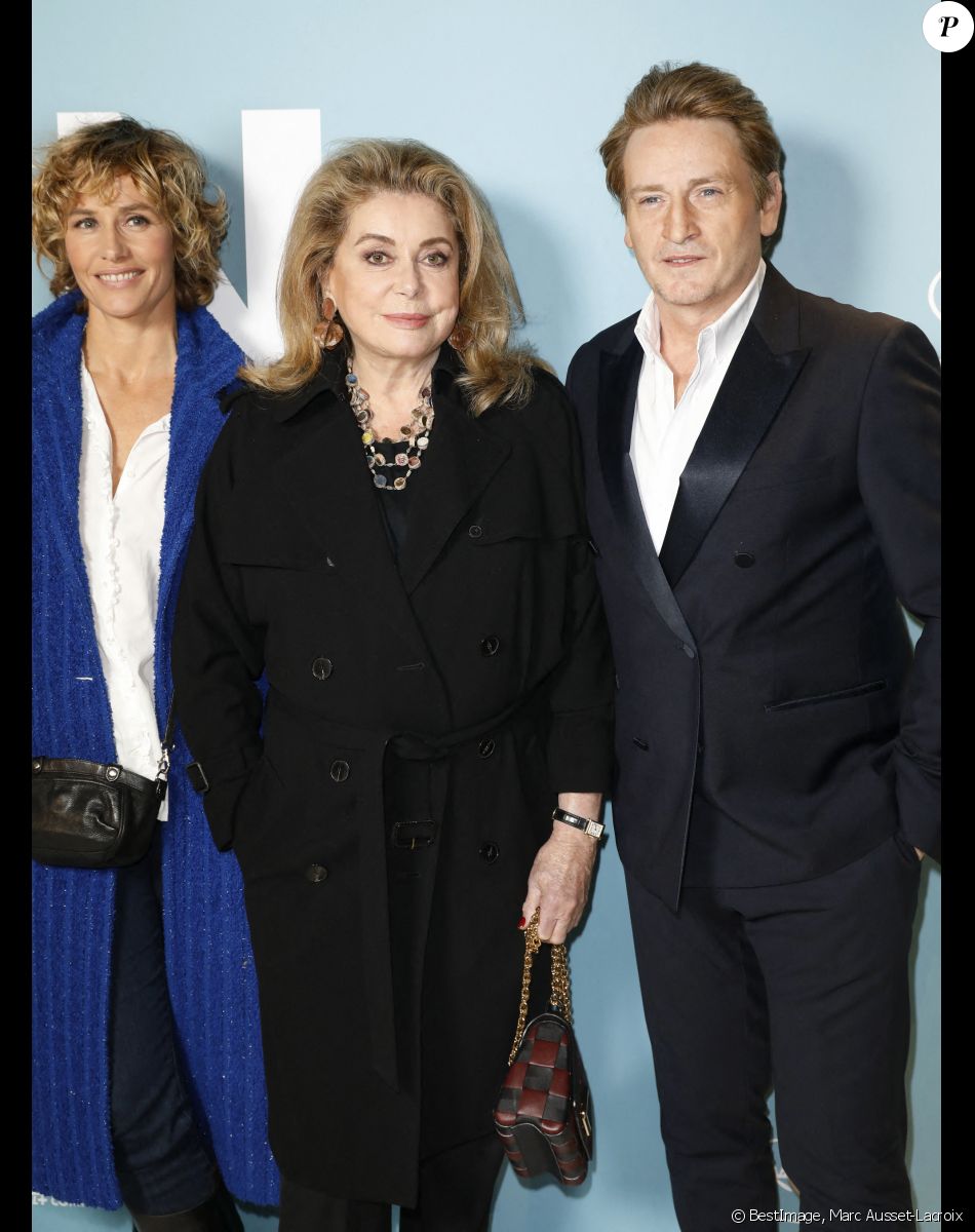 Cécile de France, Catherine Deneuve, Benoît Magimel - Avant-première du film "De son vivant" au cinéma Pathé-Wepler à Paris. Le 17 novembre 2021. © Marc Ausset-Lacroix / Bestimage