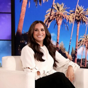 Meghan Markle sur le plateau de l'émission "The Ellen Show" à Los Angeles.