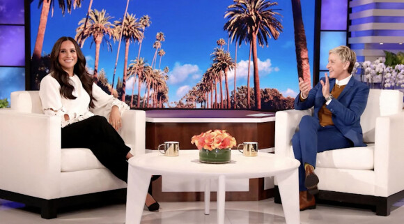 Meghan Markle sur le plateau de l'émission "The Ellen Show" à Los Angeles.