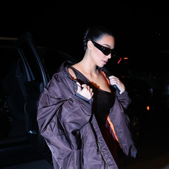 Kim Kardashian de retour à son hôtel après une journée de shooting photo aux studios Chelsea à New York. Le 3 novembre 2021.