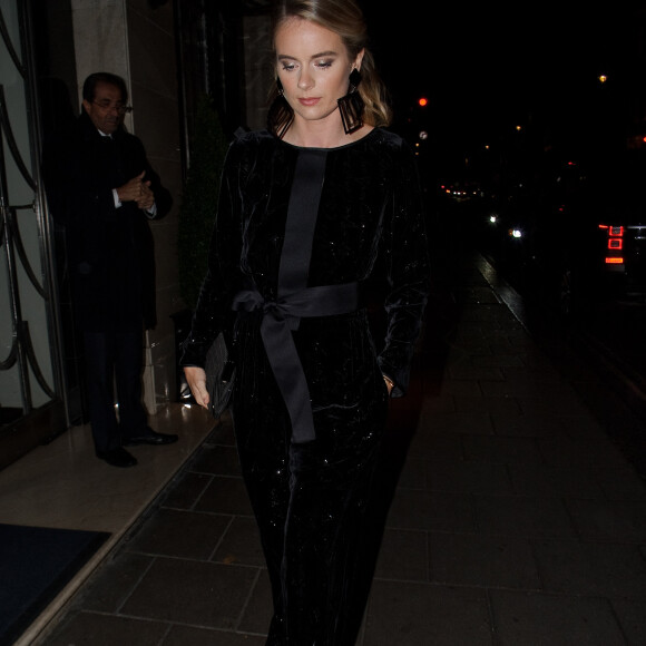 Cressida Bonas - Les célébrités quittent la soirée 'The Harper's Bazaar Women Of The Year Awards' à l'hôtel Claridge's à Londres, le 29 octobre 2019.  Various celebrities seen attending the Harpers Bazaar dinner at Claridges hotel on October 29, 2019. 