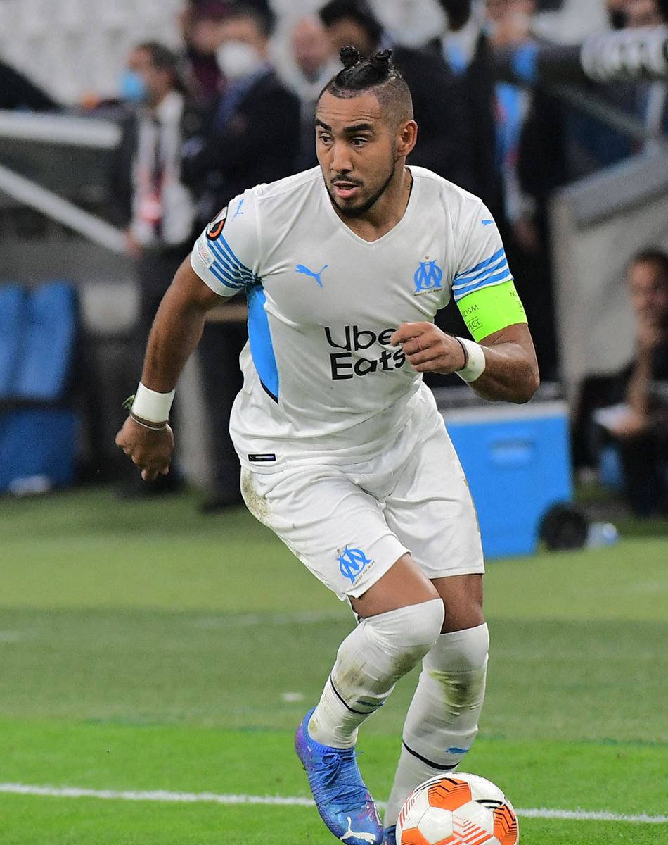 Dimitri Payet (OM) Sampaoli Jorge (OM) - Match nul entre l'OM et Galatasaray (0 - 0) en Ligue Europa à Marseille, le 30 septembre 2021. © Mao / Panoramic / Bestimage