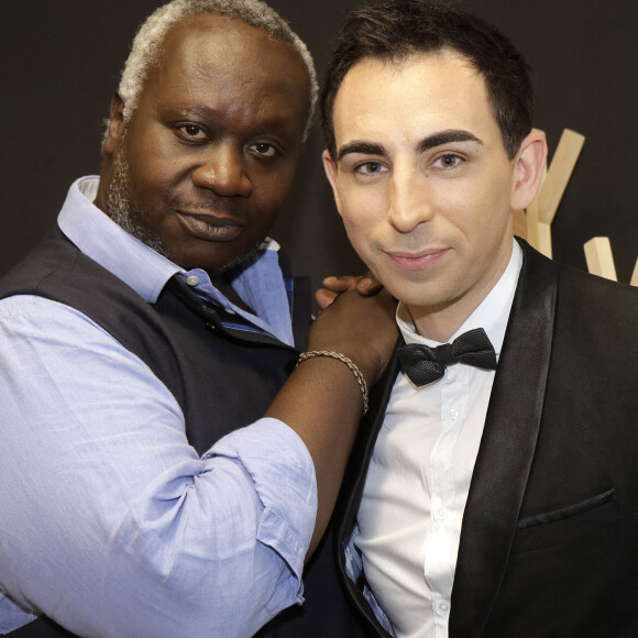 Magloire et l'animateur Jordan de Luxe - Exclusif - Tournage de l'émission "L'instant de Luxe" pour la chaîne "Non Stop People". Paris. Le 4 septembre 2019.