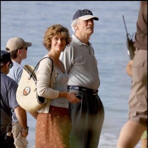 Cécile de France et Clint Eastwood sur le tournage de "Au-delà".