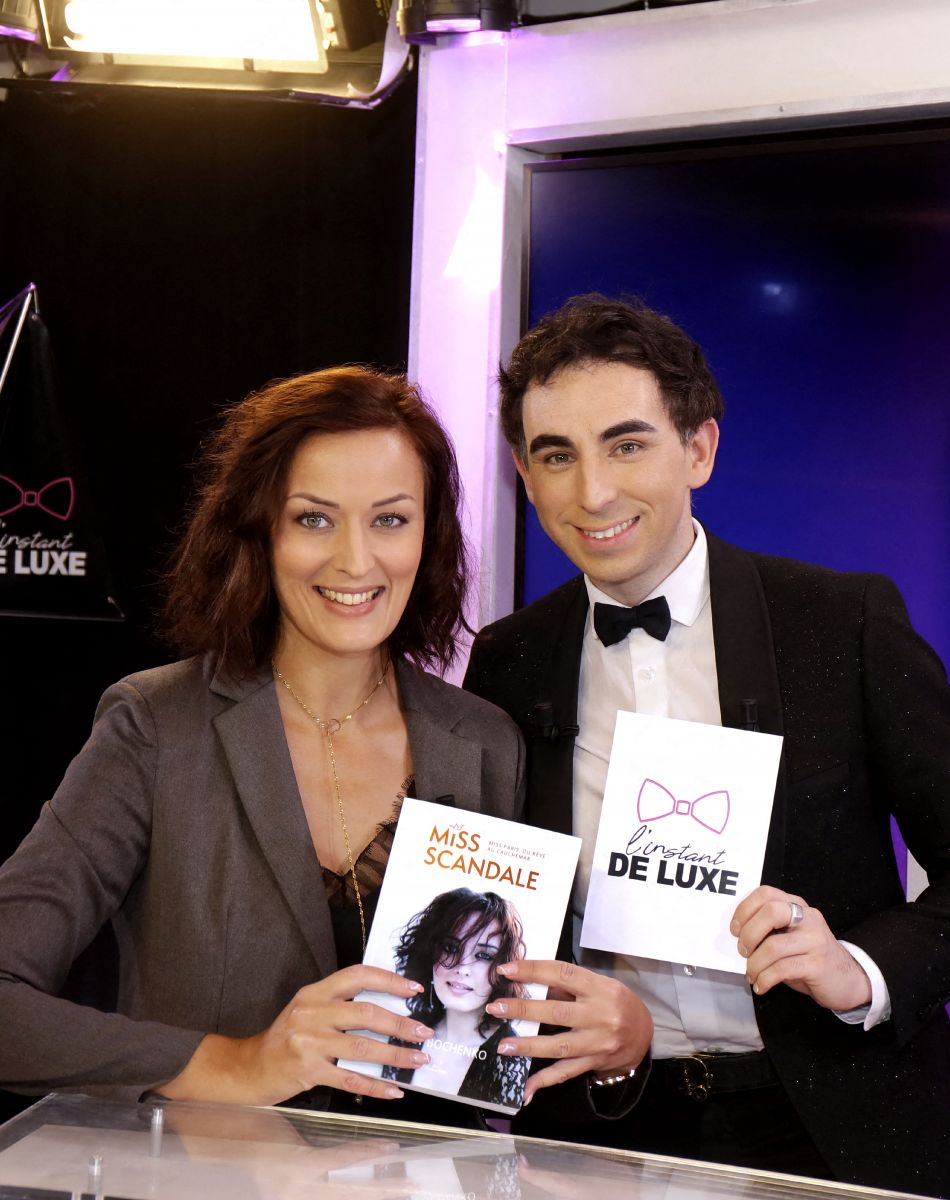 Exclusif - Kelly Bochenko , Jordan de Luxe - Enregistrement de l'émission "L'Instant de luxe" présentée par Jordan de Luxe à Paris le 8 novembre 2021. © Cédric Perrin/Bestimage