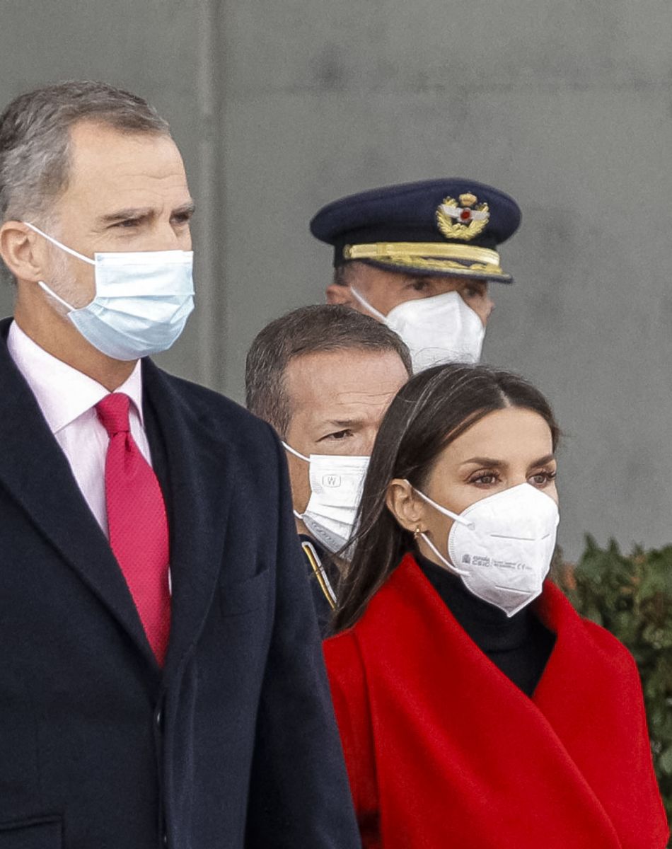 Le roi Felipe VI et la reine Letizia d'Espagne, s'apprêtent à partir en visite d'Etat en Suède, sur l'invitation du roi de Suède, pour souligner et renforcer les relations bilatérales entre les deux pays. Madrid. Le 23 novembre 2021.