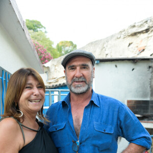 Exclusif - Ouverture du festival du cinéma international de Marseille en présence d'Eric Cantona (19 au 25 juillet 2021). Eric Cantona et l'ex Maire de Marseille Michèle Rubirola.