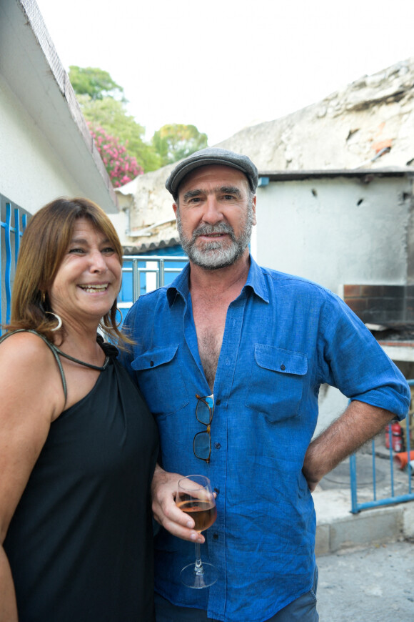 Exclusif - Ouverture du festival du cinéma international de Marseille en présence d'Eric Cantona (19 au 25 juillet 2021). Eric Cantona et l'ex Maire de Marseille Michèle Rubirola.
