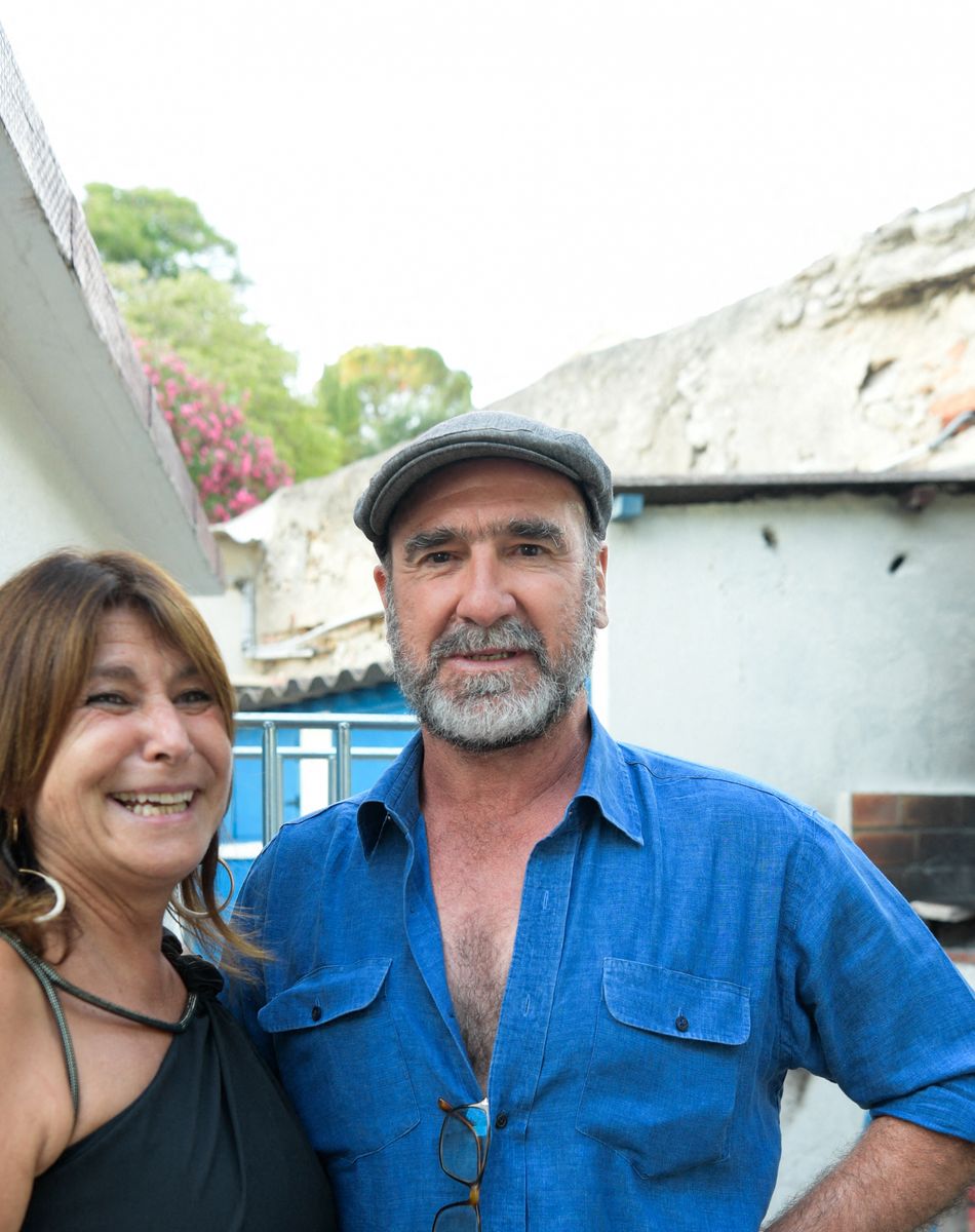 Exclusif - Ouverture du festival du cinéma international de Marseille en présence d'Eric Cantona (19 au 25 juillet 2021). Eric Cantona et l'ex Maire de Marseille Michèle Rubirola.