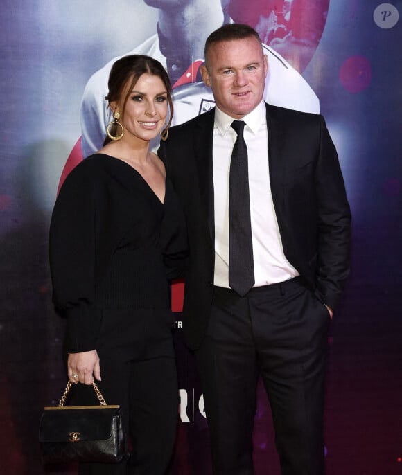 Wayne Rooney et sa femme Coleen - Première du film de Bryan Robson "BR7" à Manchester.