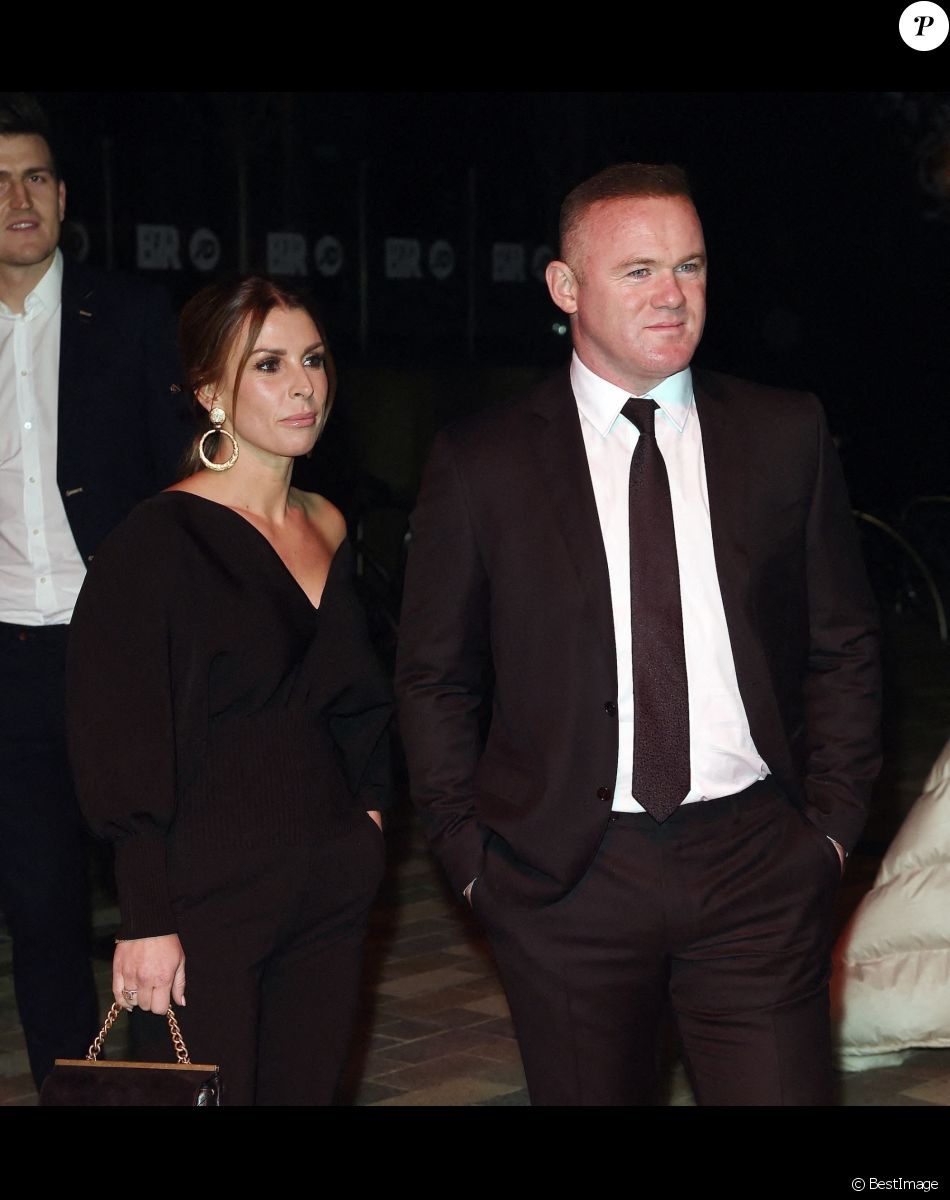 Wayne Rooney et sa femme Coleen - Première du film de Bryan Robson "BR7" à Manchester le 25 novembre 2021.