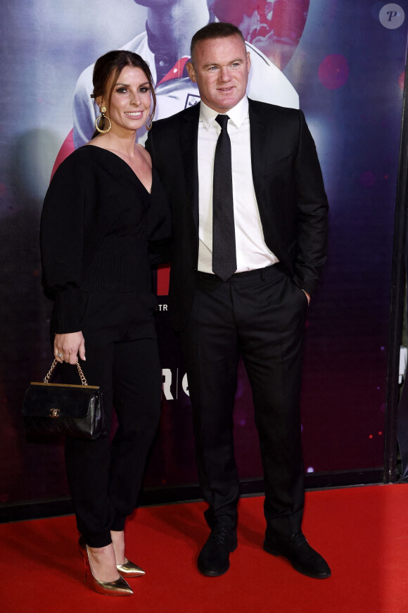 Wayne Rooney et sa femme Coleen - Première du film de Bryan Robson "BR7" à Manchester le 25 novembre 2021.