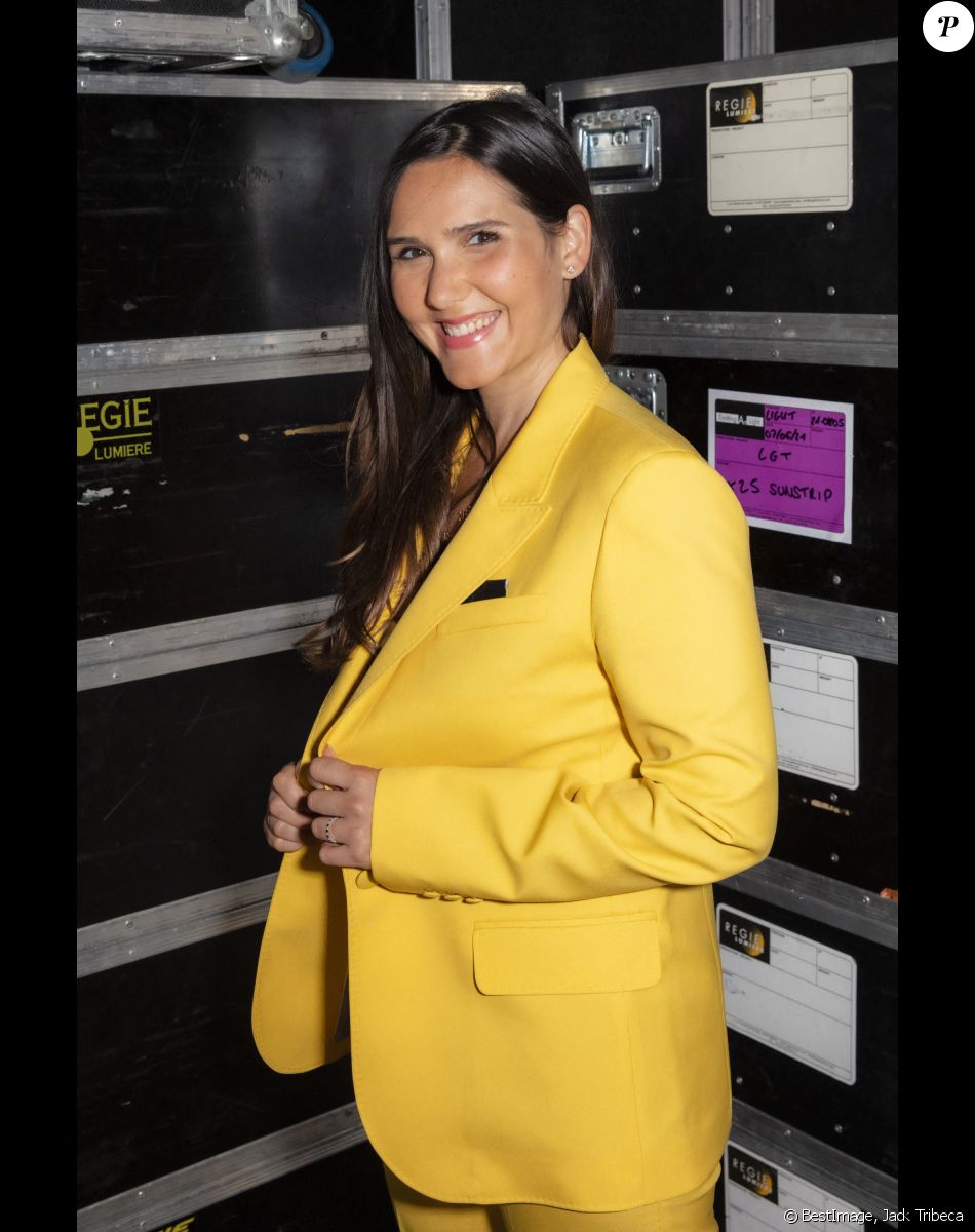 Joyce Jonathan - Backstage de l'enregistrement de l'émission "Les Grosses Têtes Prime", présentée par L.Ruquier et diffusée le 2 octobre à 21h05 sur France 2. © Jack Tribeca / Bestimage