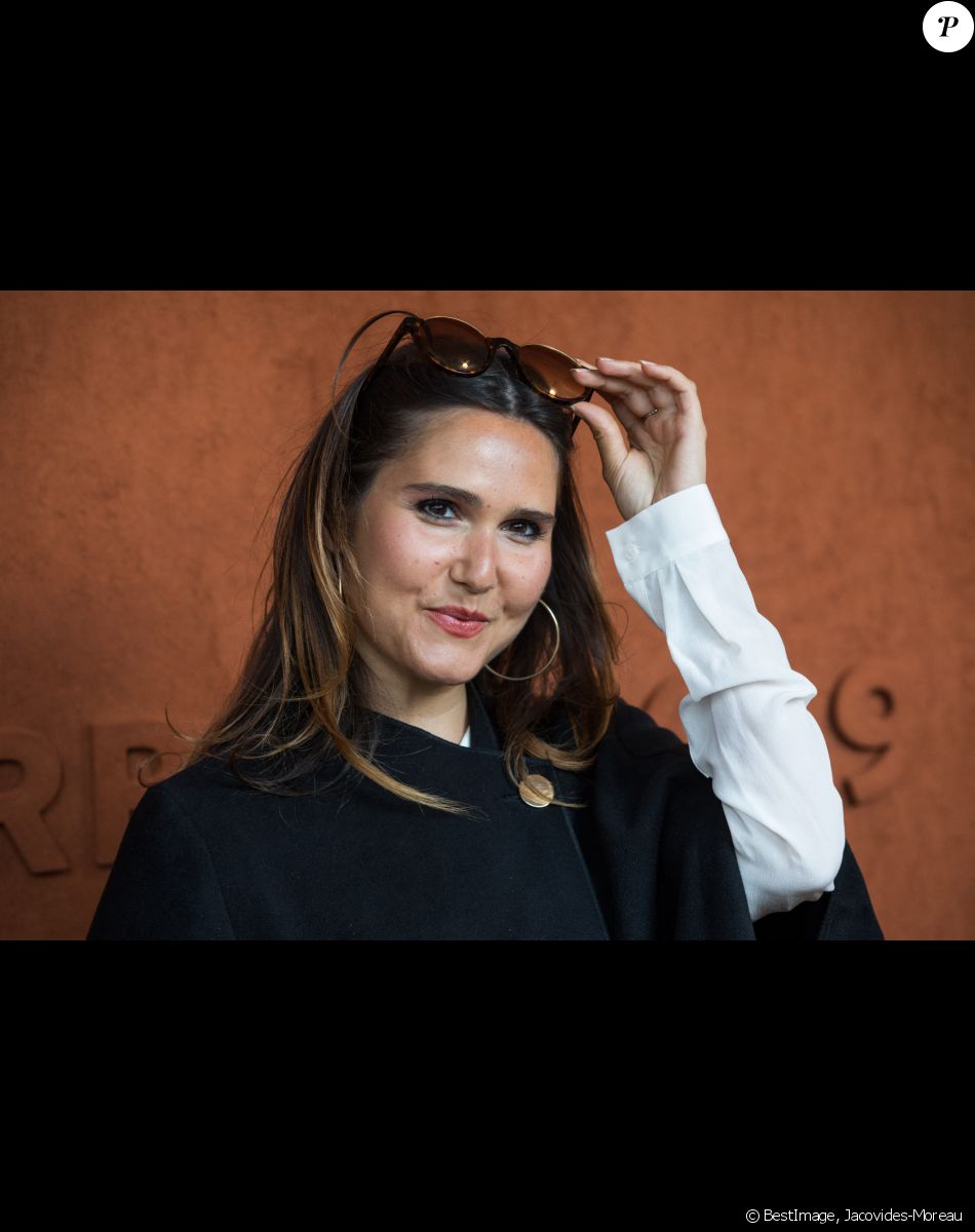 Joyce Jonathan - Célébrités dans le village des internationaux de France de tennis de Roland Garros à Paris, France, le 6 juin 2019. © Jacovides-Moreau/Bestimage